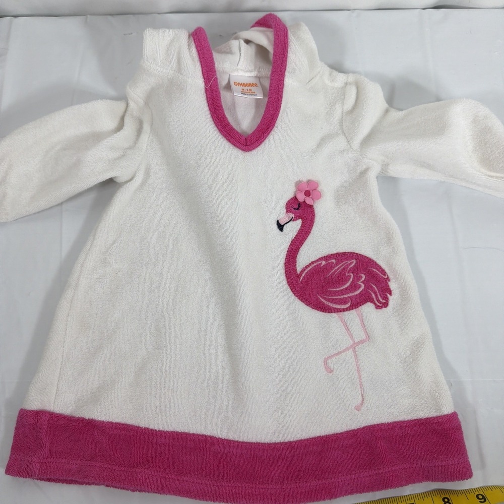 Gymboree Girls Terry Fabric Swim‎ Coverup Towel 6-12 Mo